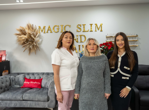 The Magic Slim & Beauty team inside the salon
